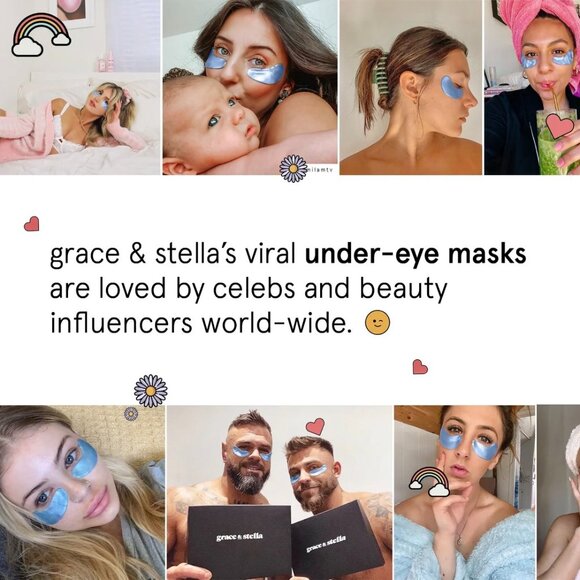 ➡️ 2/$25 ⬅️ Grace & Stella—Blue 💎Illuminating💎 Eye Masks—6 Pairs *New* - Picture 9 of 10